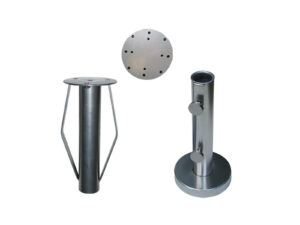In-grond parasolvoet (hoes + adapterplaat + basisbuis)