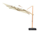 Stellar Aries Aluminium Teak Wood Finish - Cantilever Parasol